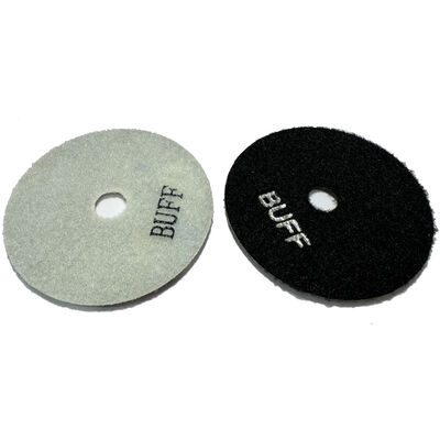 Black / White Buff Diamond Wet Polishing Pad Dia 100mm 125mm For Stone