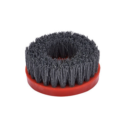 Round Steel Wire Antique Abrasive Brushes 4inch For Stone Granite Grinding And Polishing