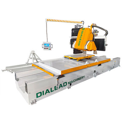 PLC CNC Stone Profiling Machine Máy tạo hồ sơ tuyến tính 15kw Với lưỡi dao kép