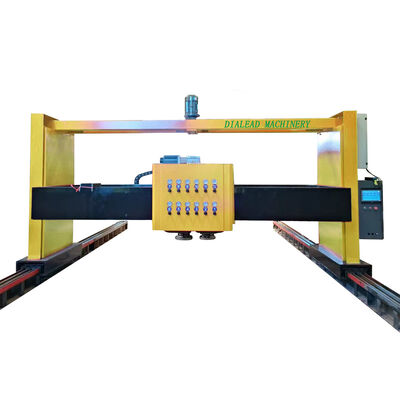 Máy đánh bóng tự động tượng đài đá granite với 12 đầu đánh bóng